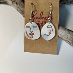 Abstract earrings.